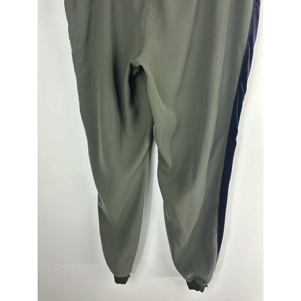 Lululemon On The Fly Jogger Pants Olive Green Black Velvet Trim Women's Size 12 - Picture 11 of 13